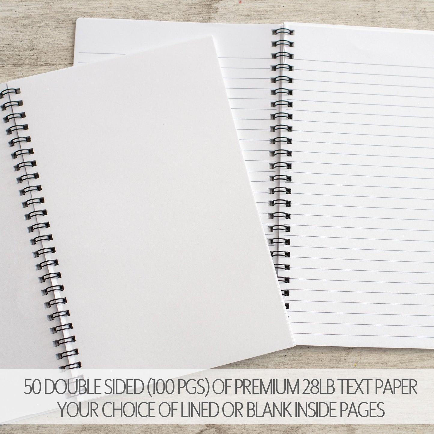 Personalized Spiral Notebook - Custom Wildflower Journal with Name | Teacher Gift