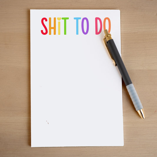 Funny To Do List - Custom Notepad With Peel Away Pages | Office Stationery Gift