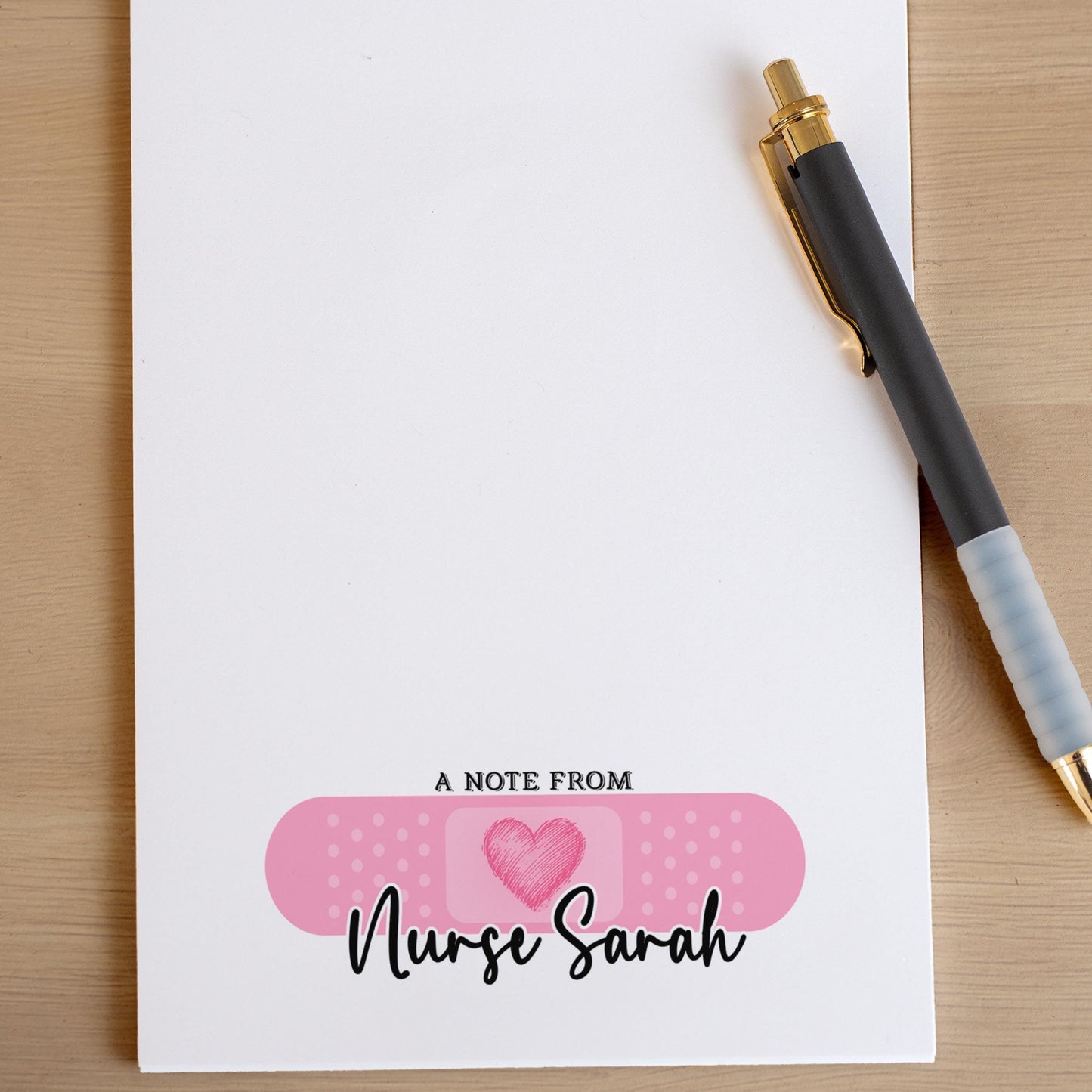 Personalized Nurse Notepad - Custom Name Stationery | RN LPN CNA Gifts & Medical Office Notes