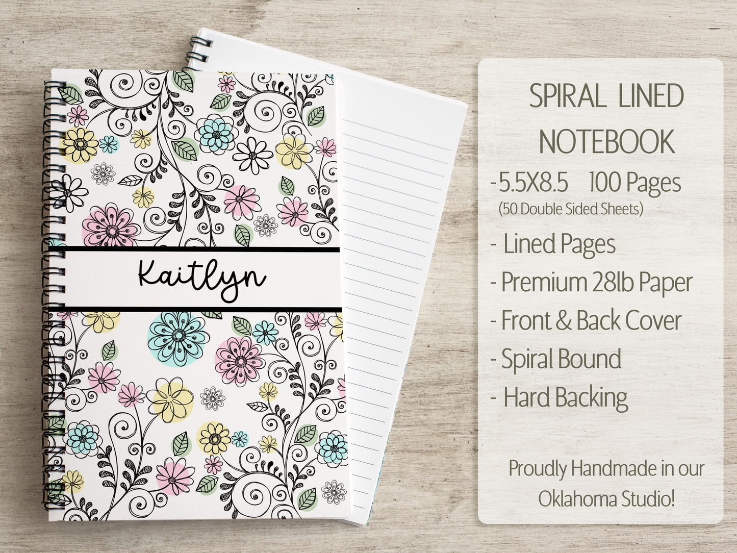 Personalized Stationery Set - Kids Letter Writing Kit with Notebook & Heart Pen