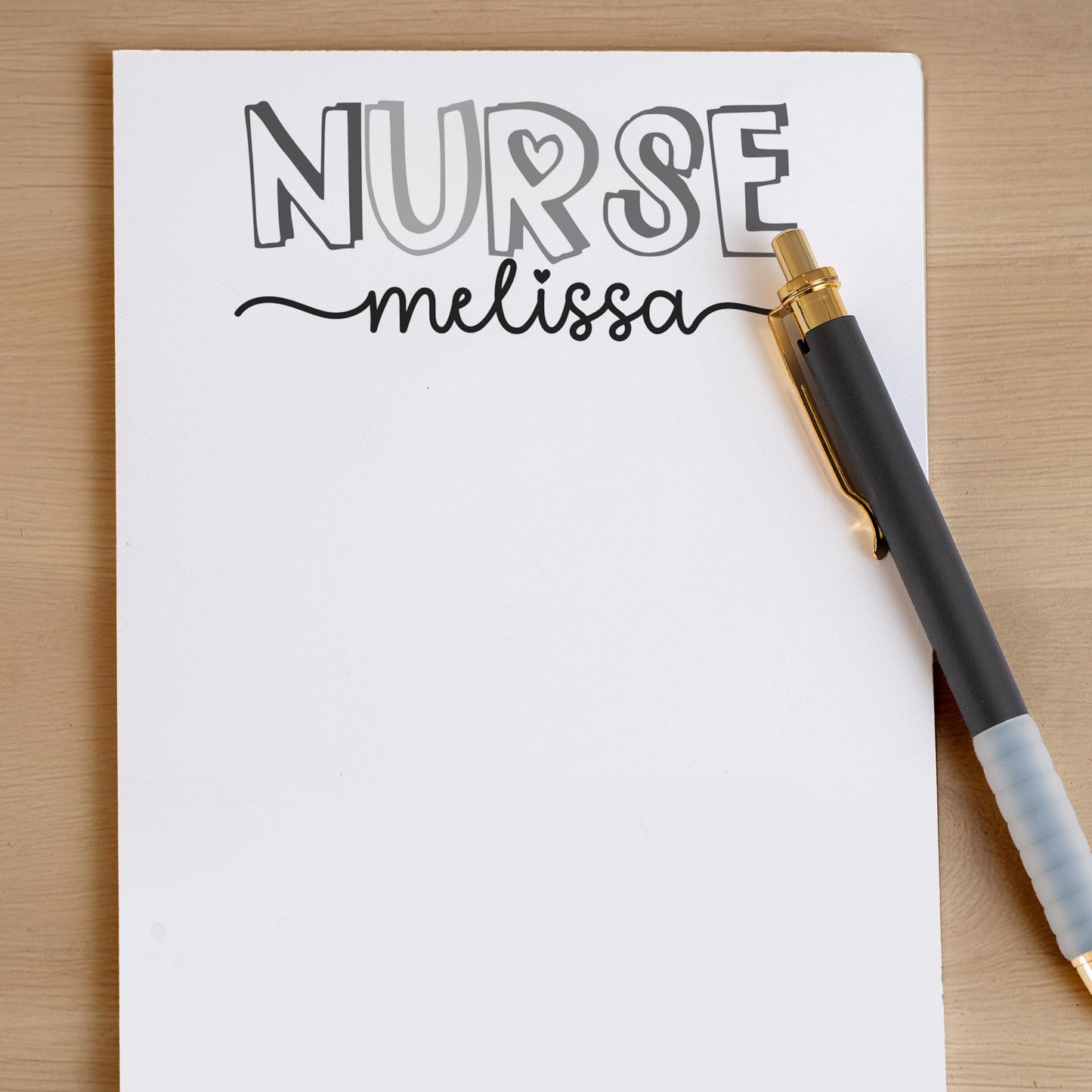 Personalized Nurse Notepad - Custom Nurse Stationery with Easy Tear-Away Pages