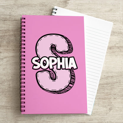 Custom Kids Notebook - Personalized School Notebook | Spiral Bound Journal, Back To School Gift