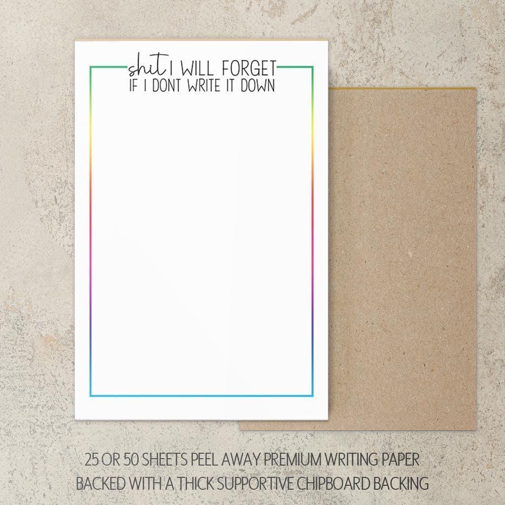 Funny Notepad - Custom Stationery & Office Notepads | Teacher Gift & Desk Accessory