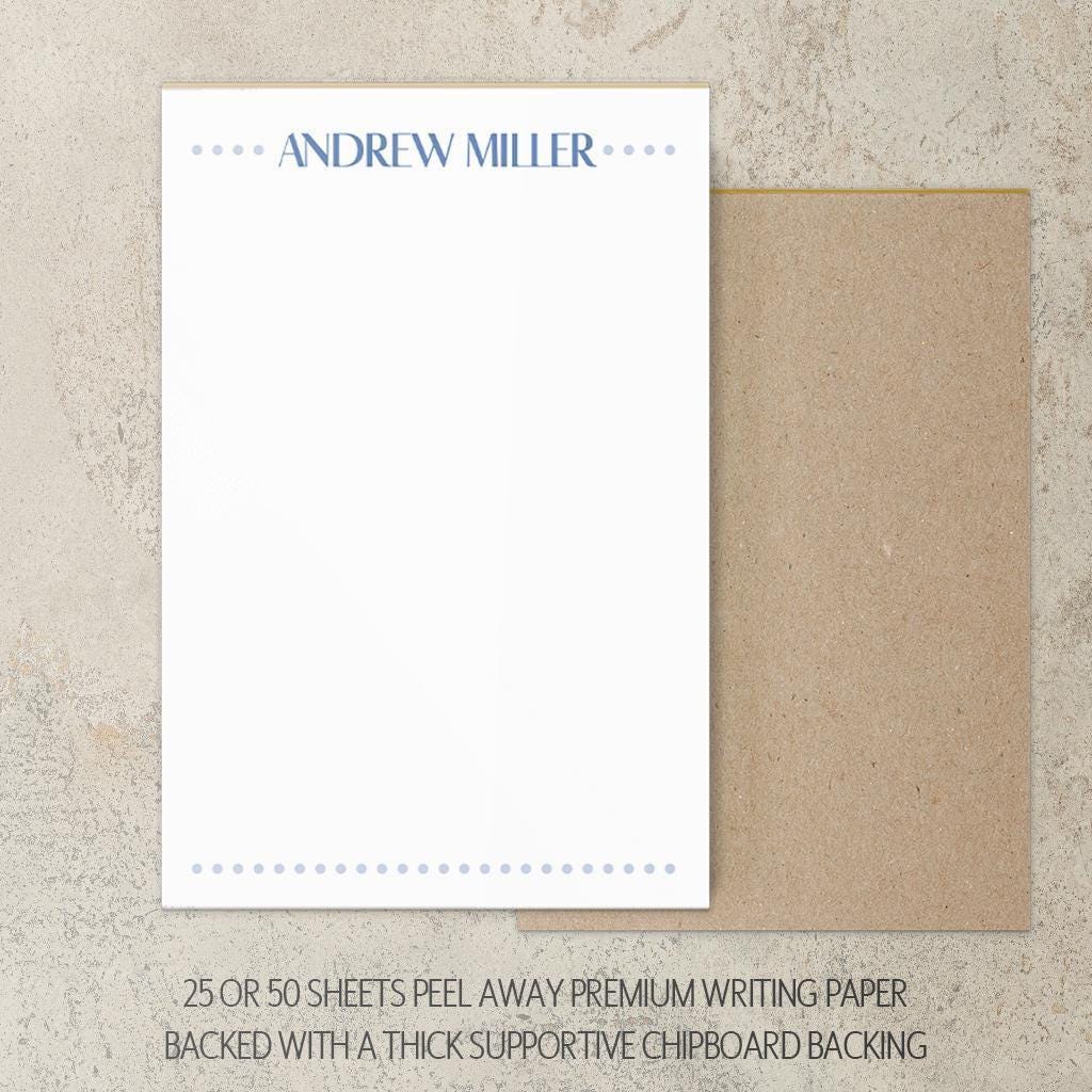 Personalized Notepad - Custom Monogram Stationery | Professional To Do List Pad