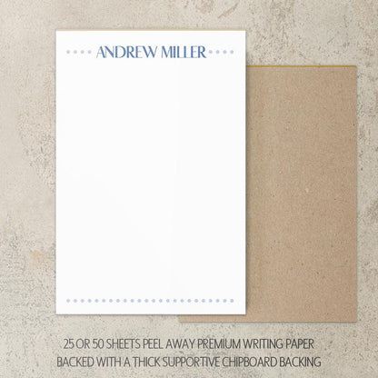 Personalized Notepad - Custom Monogram Stationery | Professional To Do List Pad