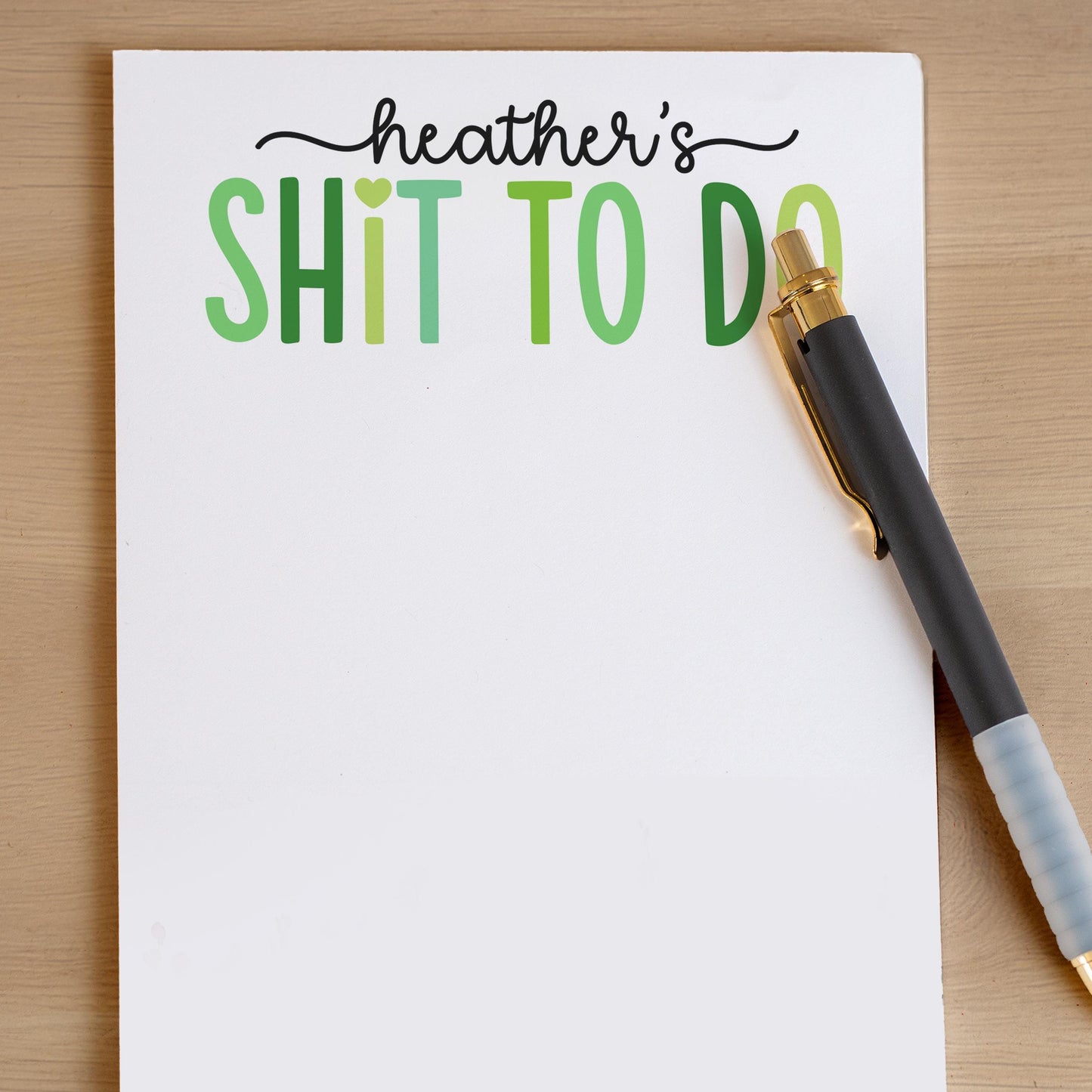 Funny Personalized Notepad - Custom Stationery | Colorful To Do List Gift