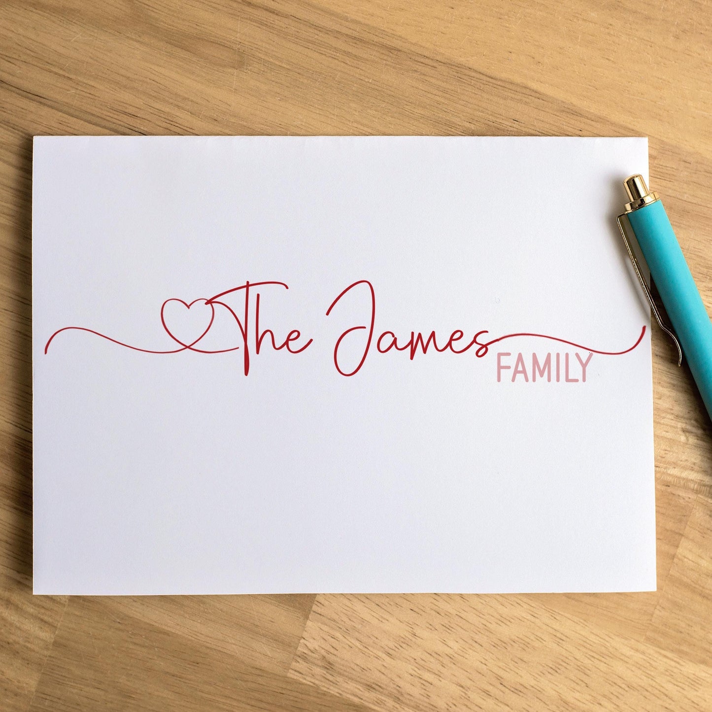 Personalized Note Cards – Custom Notecards with Envelopes | Script Stationery Set
