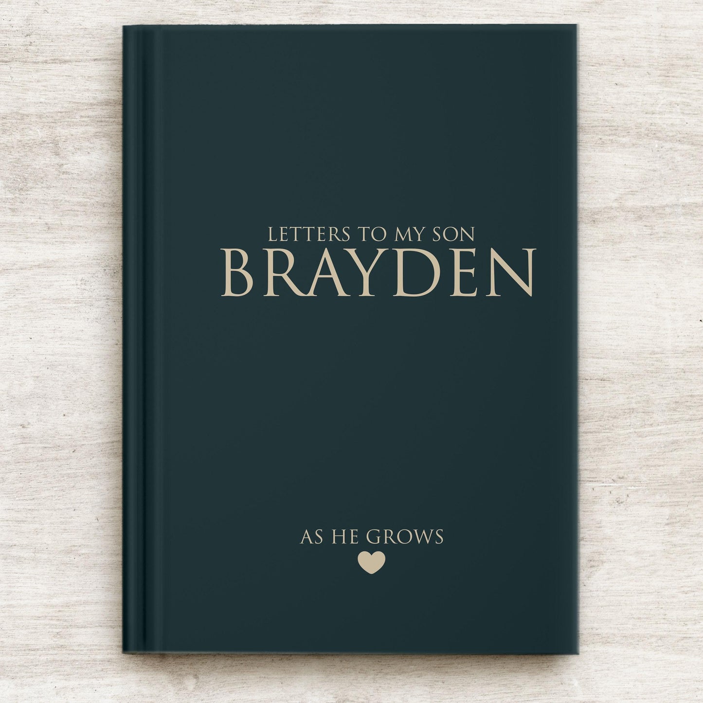 Letters to My Son Journal - Personalized Hardcover Keepsake Book with Lined Pages