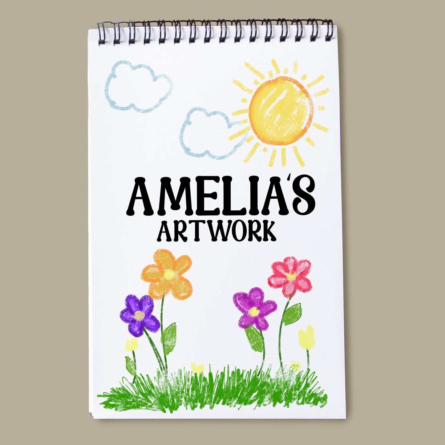 Personalized Kids Sketchbook - Custom Drawing Pad with Heavyweight Paper | Birthday Gift