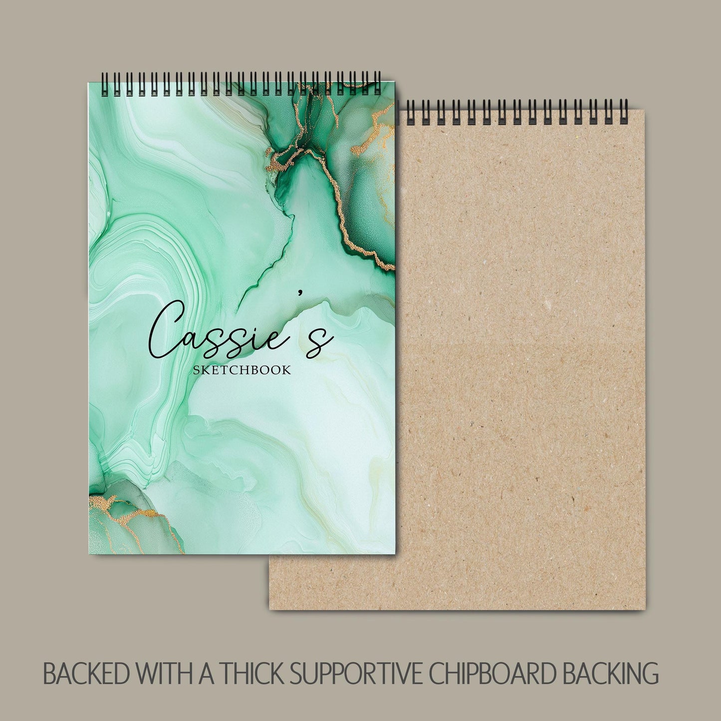 Personalized Sketchbook - Kids Drawing Pad With Name | Spiral Bound Art Book