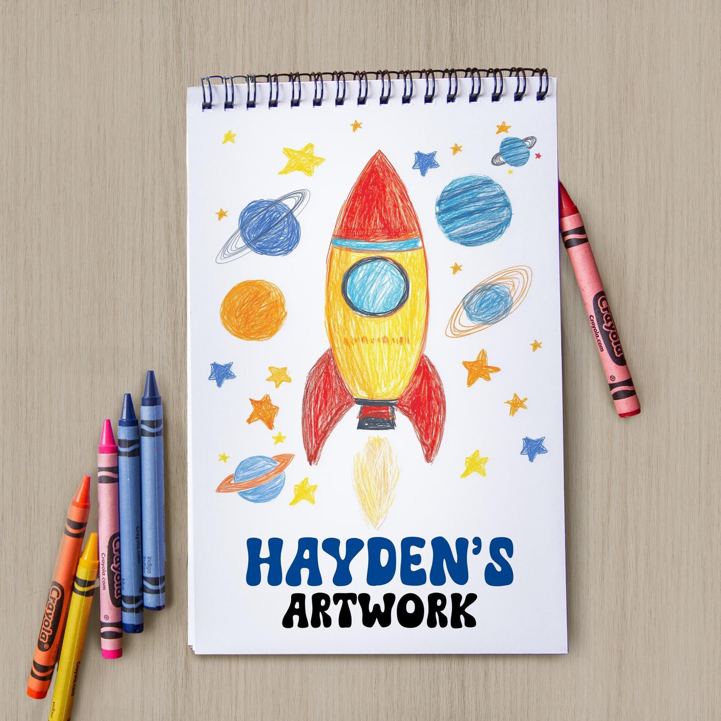 Personalized Kids Sketchbook - Custom Drawing Pad with Heavyweight Paper | Birthday Gift