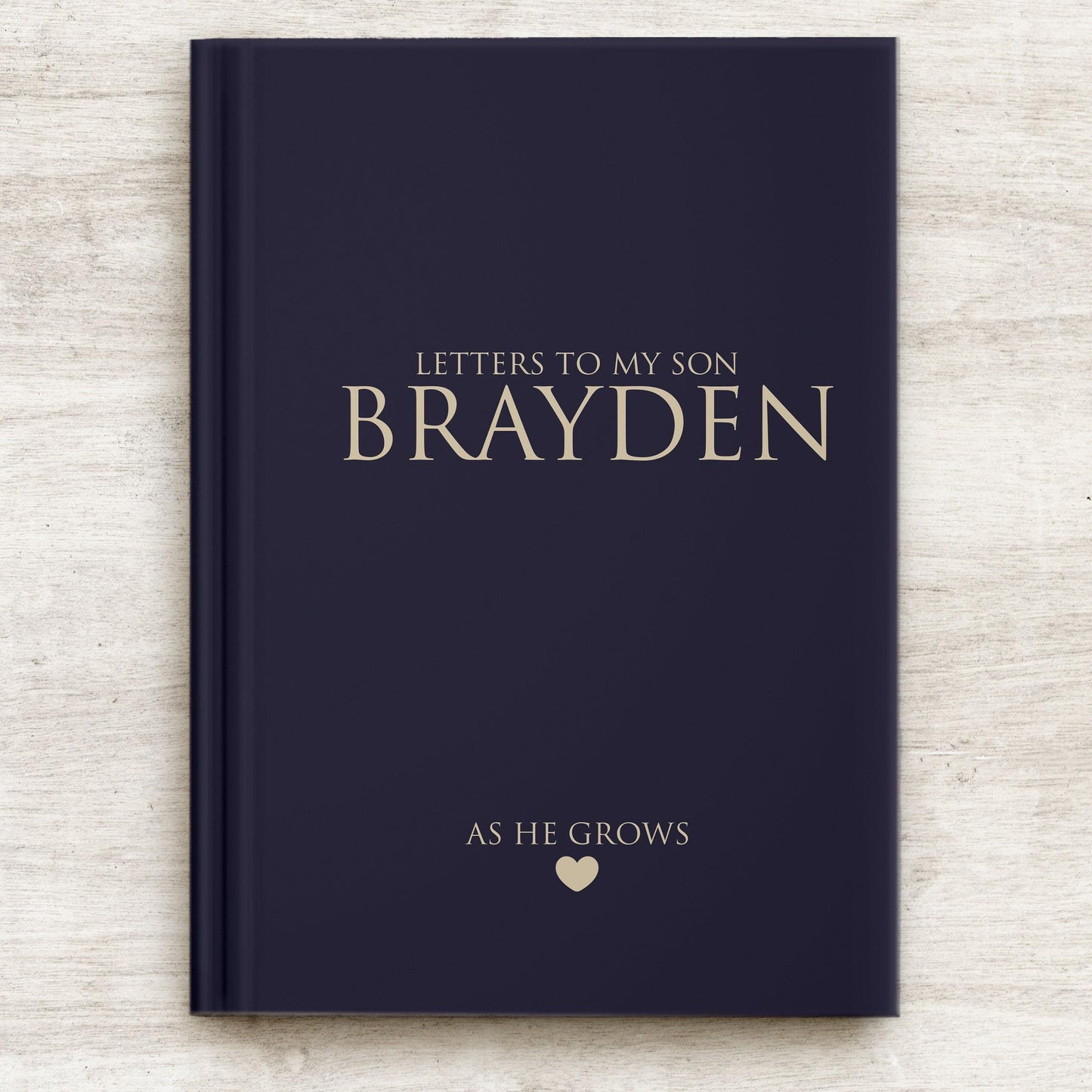 Letters to My Son Journal - Personalized Hardcover Keepsake Book with Lined Pages