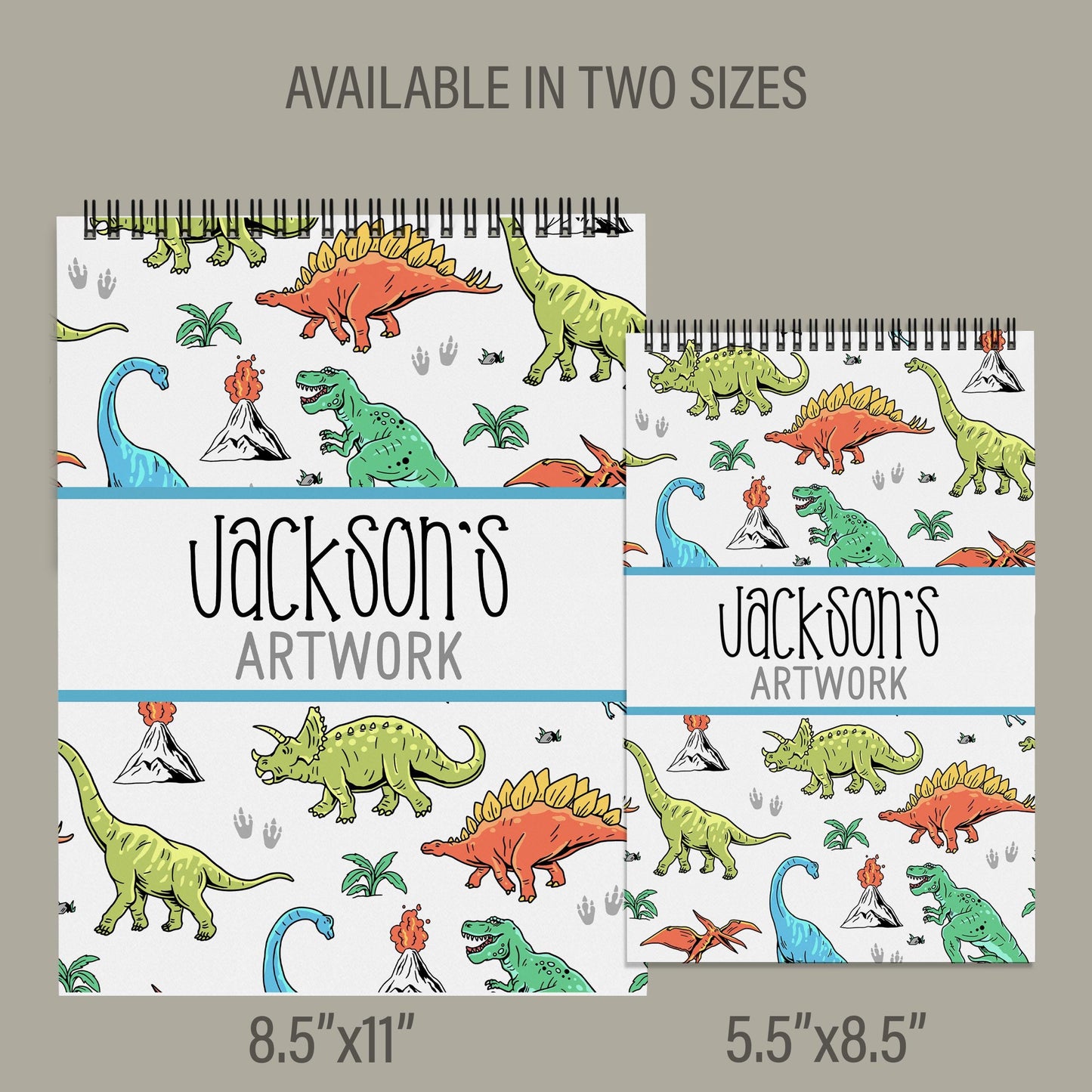 Personalized Kids Sketchbook | Boys Drawing Book, Spiral Bound Art Pad & Birthday Gift for Kids