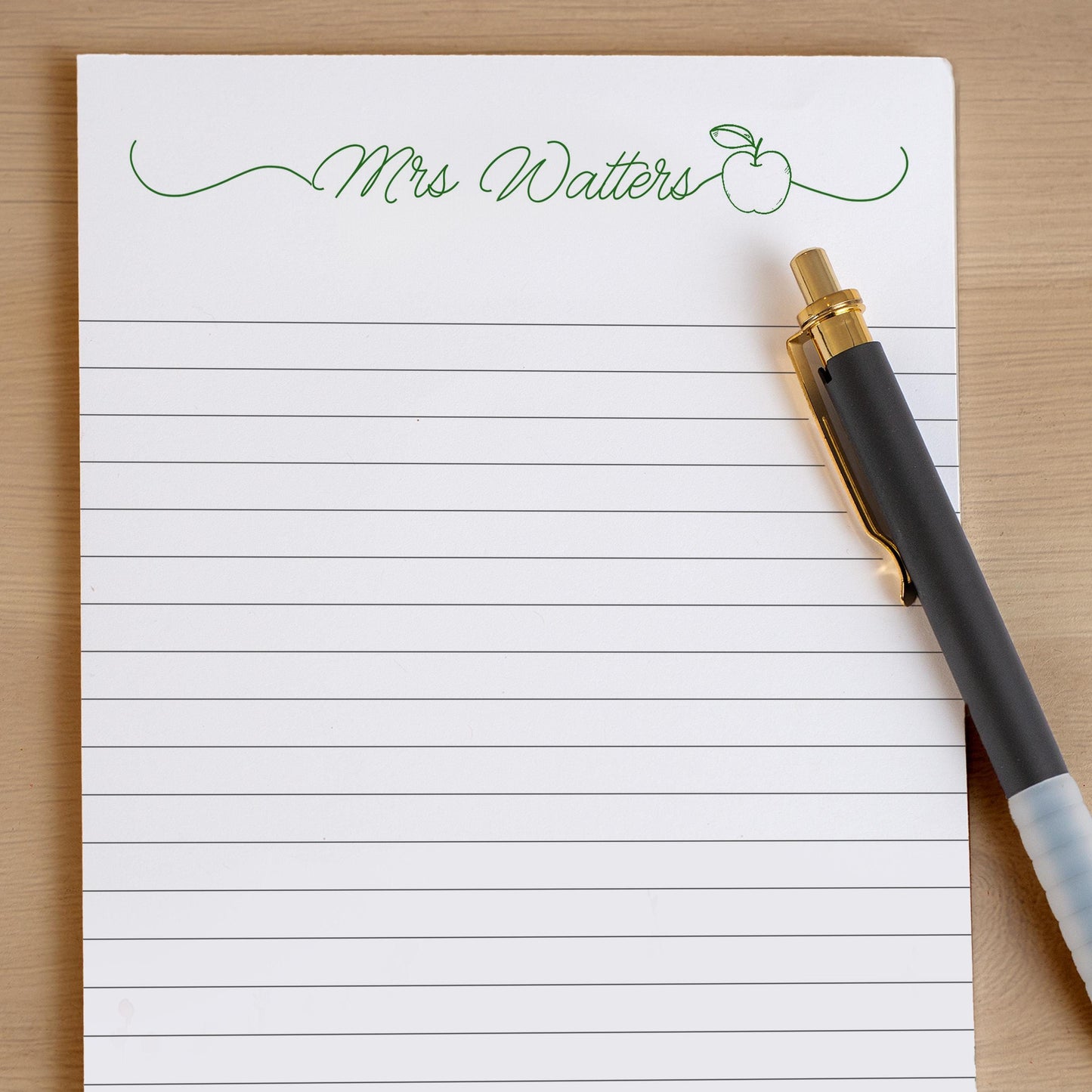 Personalized Notepad - Custom Teacher Notepads | Apple Gifts & Appreciation