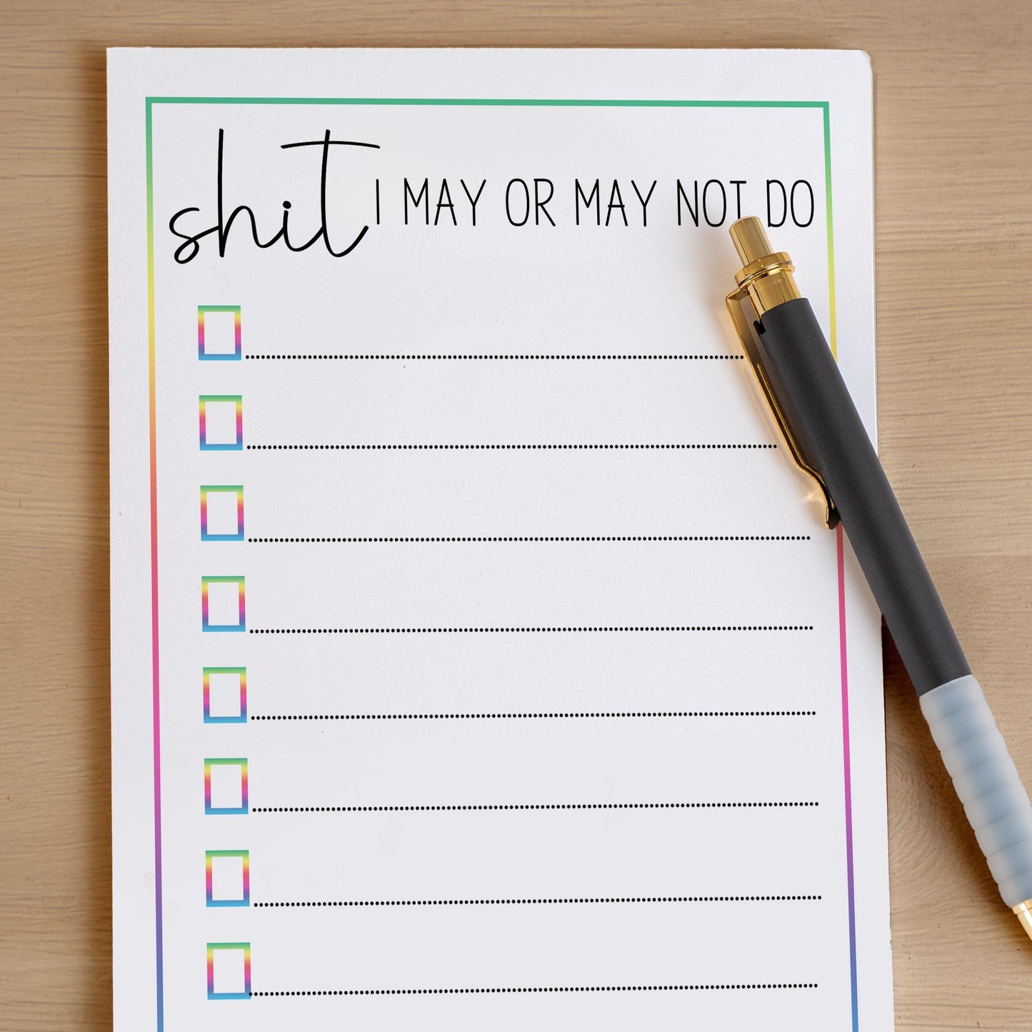 Funny To Do List – Custom Stationery Checklist Notepad | Daily Planner Gift
