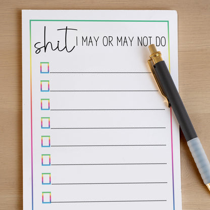 Funny To Do List – Custom Stationery Checklist Notepad | Daily Planner Gift