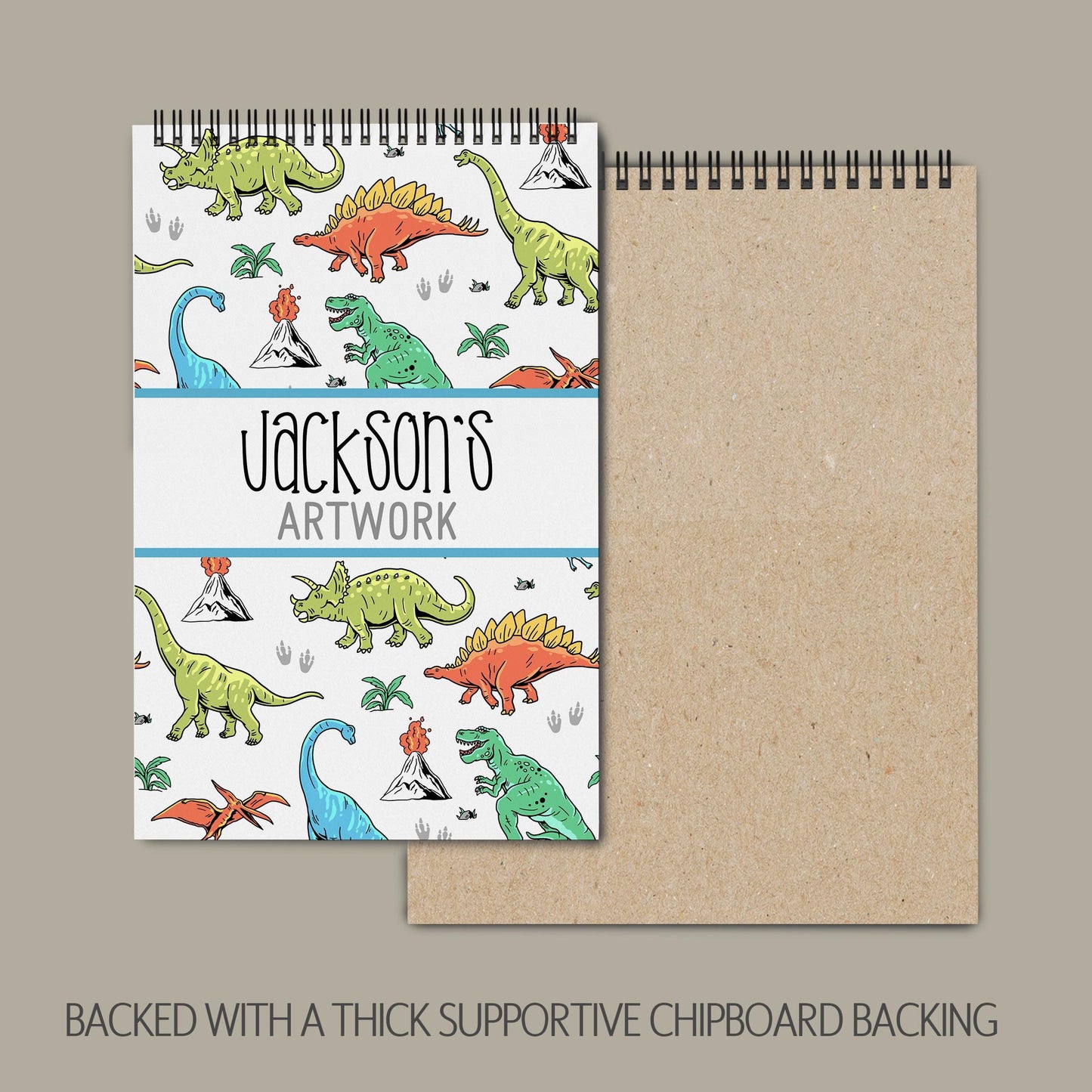 Personalized Kids Sketchbook | Boys Drawing Book, Spiral Bound Art Pad & Birthday Gift for Kids