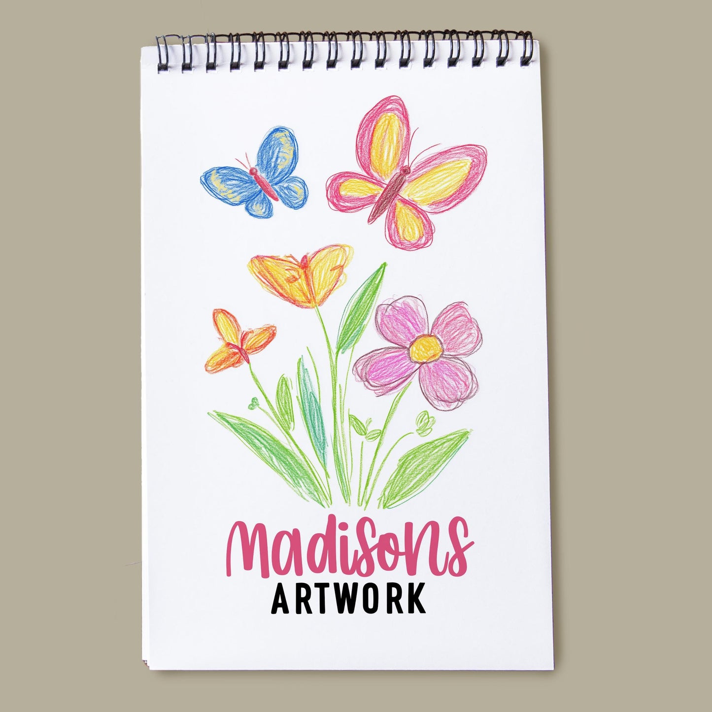 Personalized Kids Sketchbook - Custom Drawing Pad with Heavyweight Paper | Birthday Gift