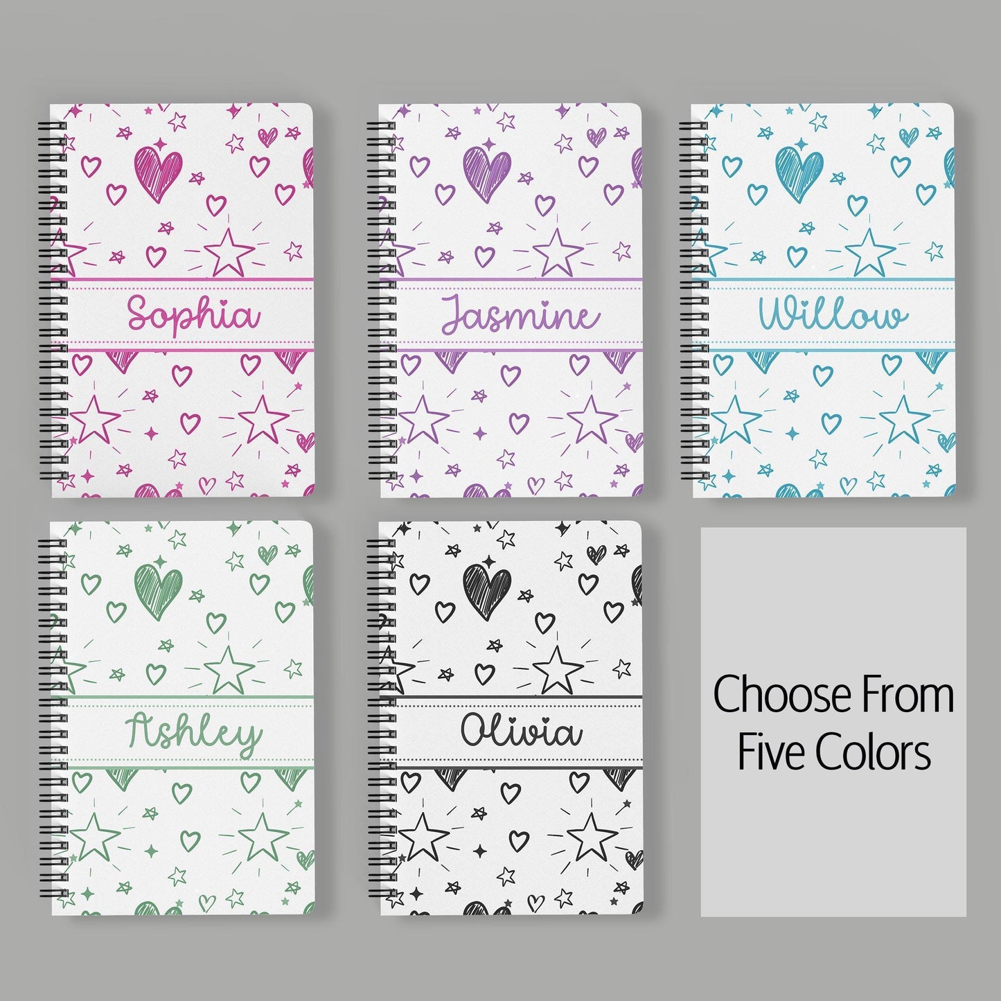 Personalized Stationery Set – Girls Letter Writing Paper & Teen Tween Notebook Gift