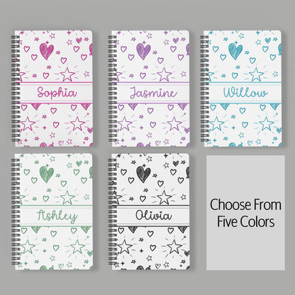 Personalized Stationery Set – Girls Letter Writing Paper & Teen Tween Notebook Gift