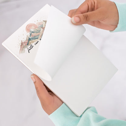 Personalized Notepads – Faith Can Move Mountains Motivational Notepad Gift