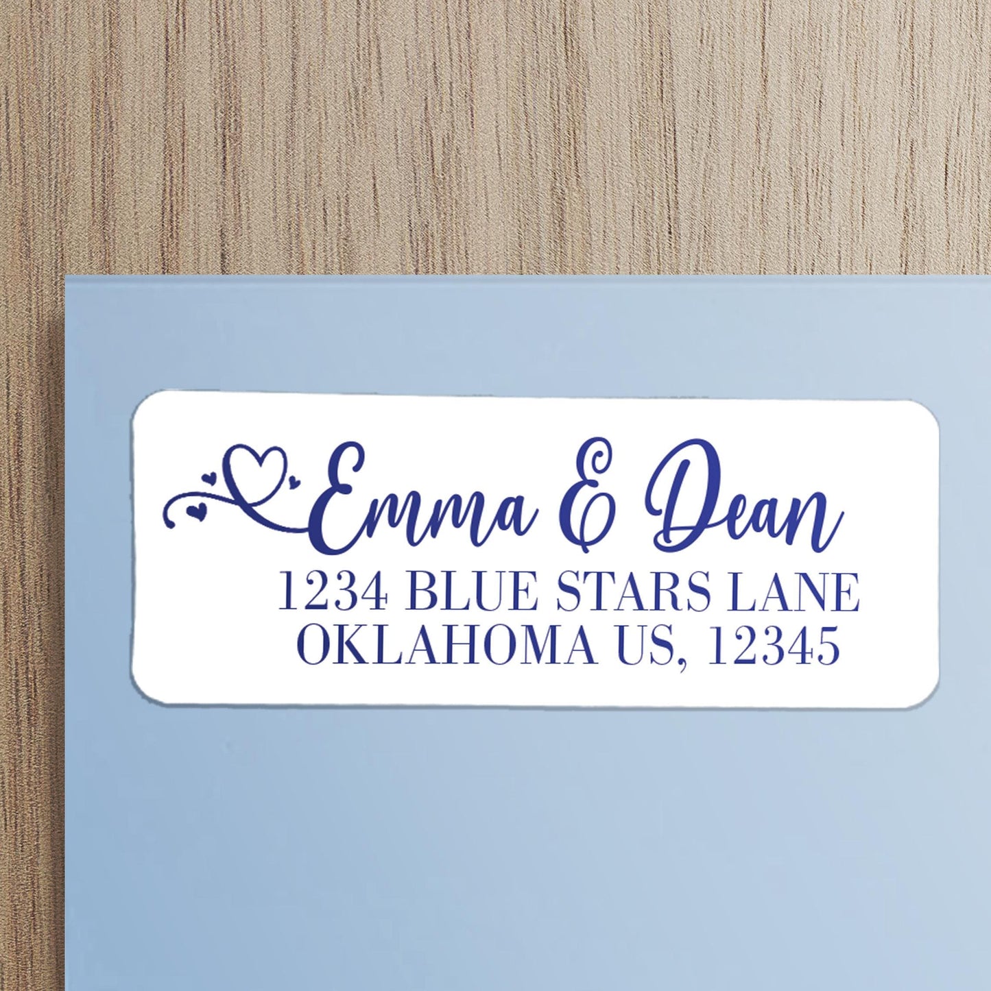 Custom Return Address Labels - Personalized Script Address Stickers, Waterproof & Smudge Proof