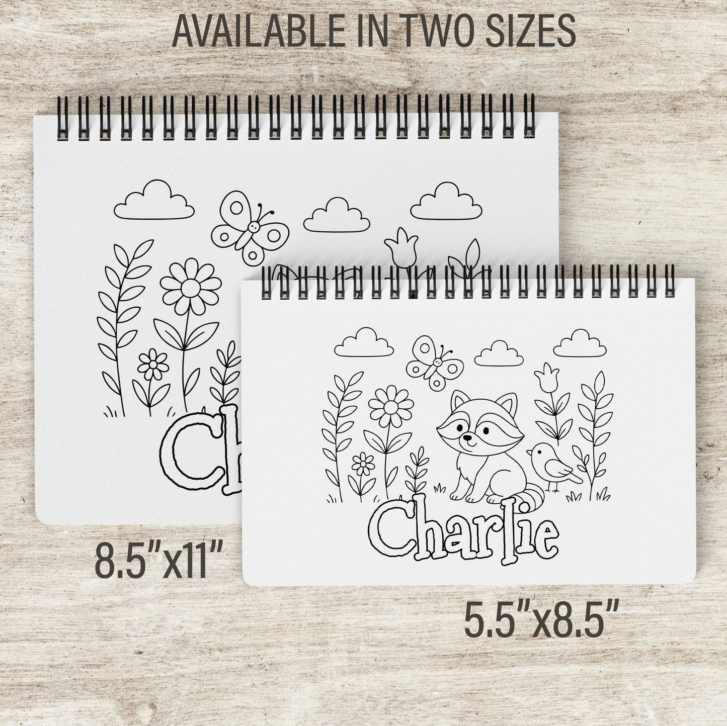 Personalized Animal Coloring Book - Custom Kids Color Book With Name & 50 Pages