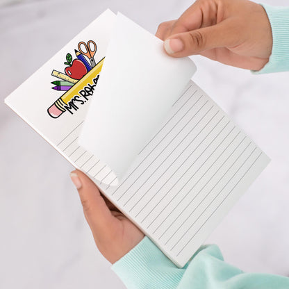 Personalized Teacher Notepad - Custom Name Stationery | Classroom Notepads, Teacher Pencil Notes