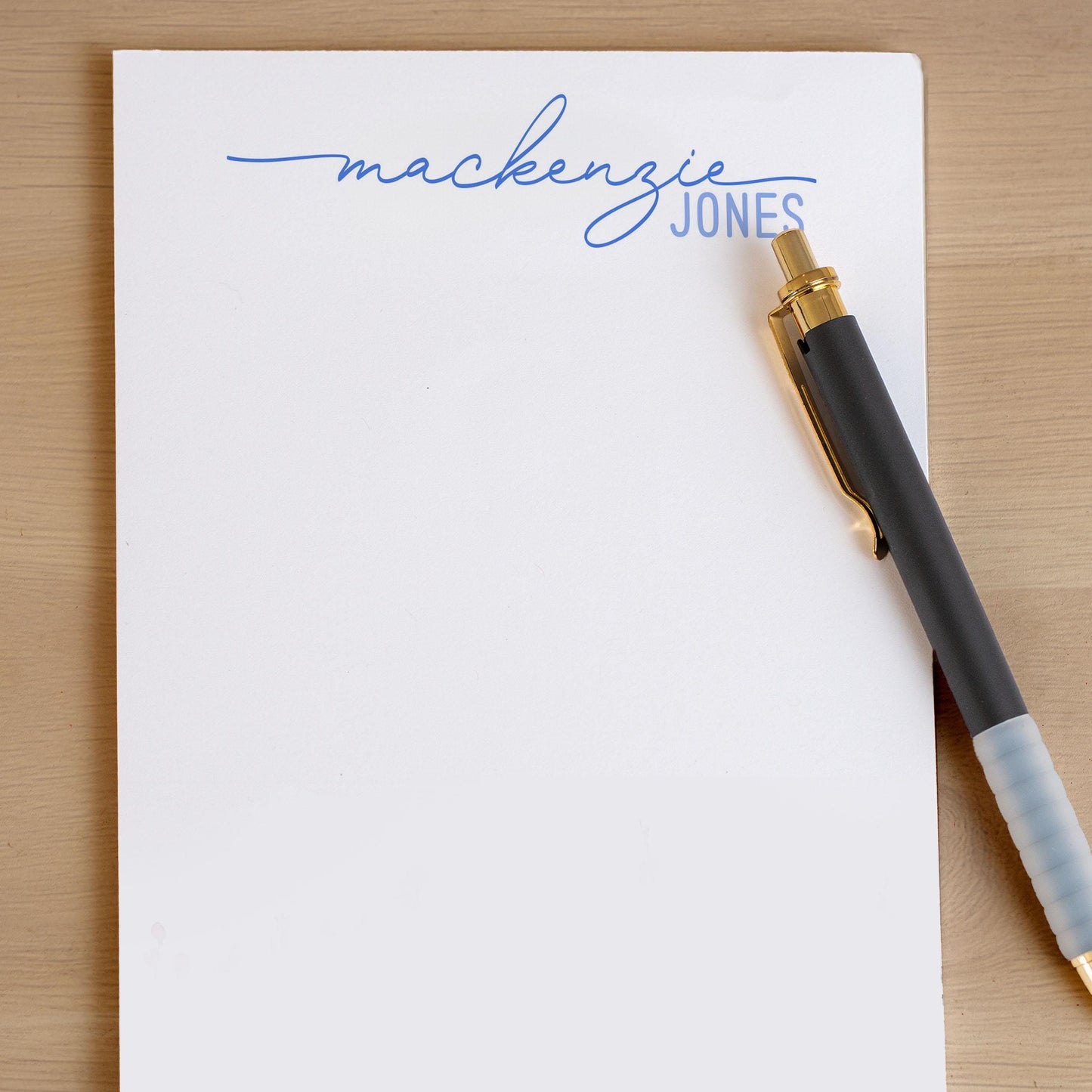 Personalized Notepad - Custom Name Notepad With Script Font & Easy Tear-Away Pages