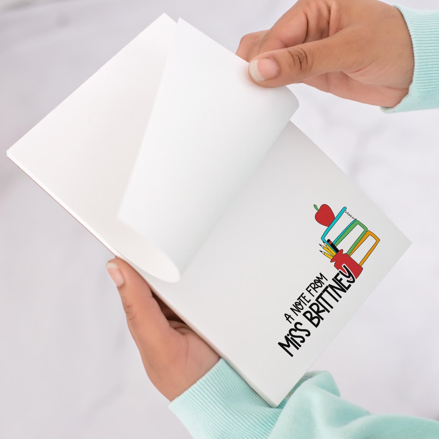 Personalized Teacher Notepad - Custom Name Stationery | Classroom Notepads & Teacher Appreciation Gifts