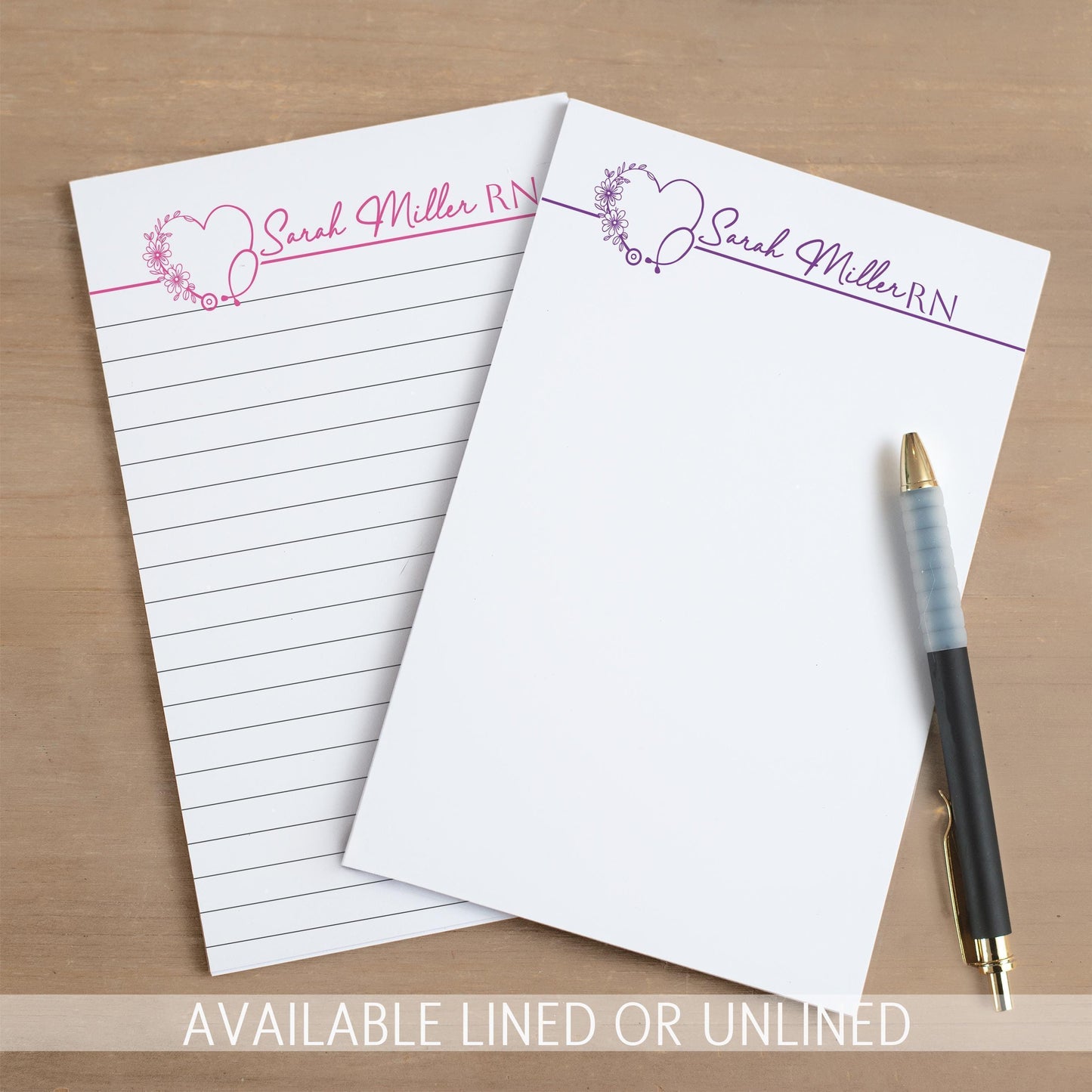 Personalized Doctor Notepad – Custom Nurse Stationery | Medical Staff Notepads Gift