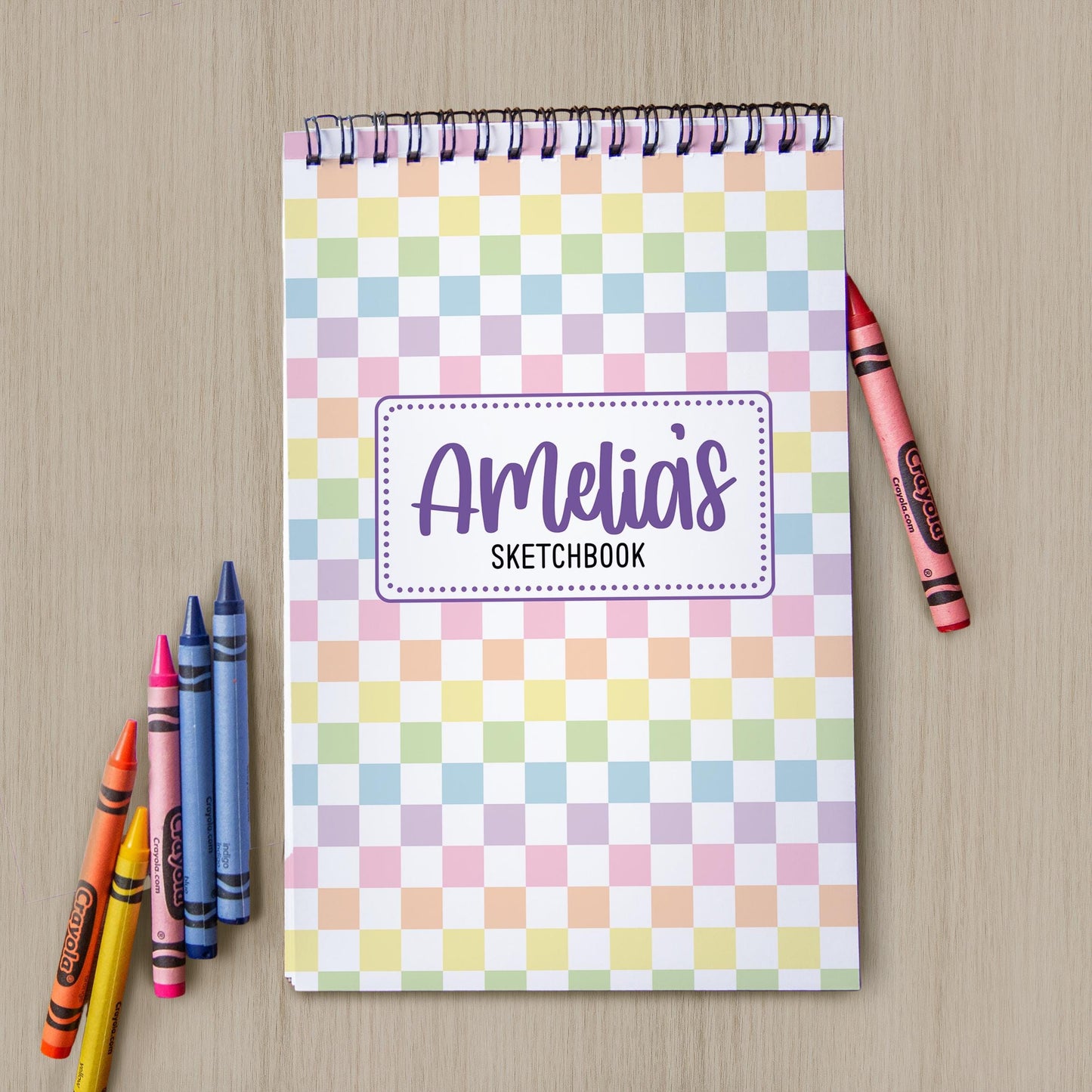Personalized Sketchbook Girls - Custom Drawing Journal with Heavyweight Paper | Kids Art Supplies Gift