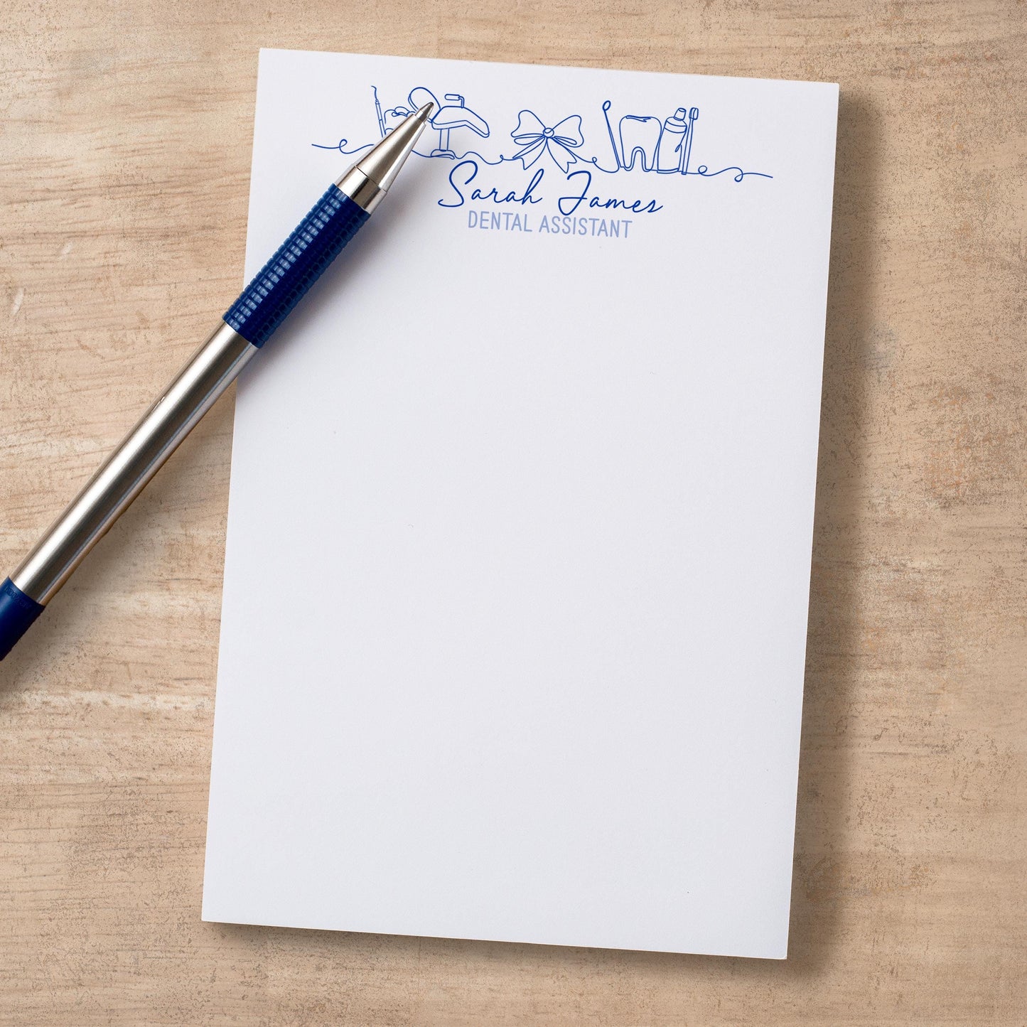 Personalized Dental Notepad | Custom Stationery Gift for Dentist & Nurse Appreciation