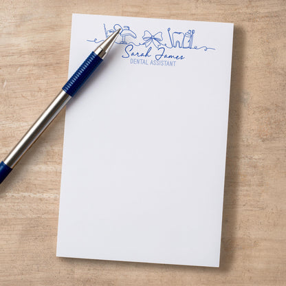 Personalized Dental Notepad | Custom Stationery Gift for Dentist & Nurse Appreciation