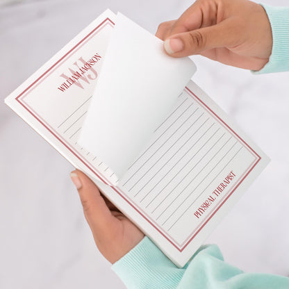 Personalized Notepad - Custom Monogram Initials Notepads | Professional Stationery Gift
