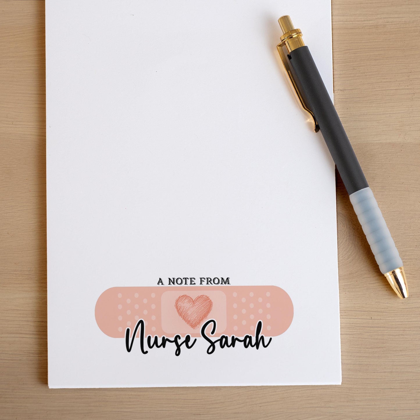 Personalized Nurse Notepad - Custom Name Stationery | RN LPN CNA Gifts & Medical Office Notes
