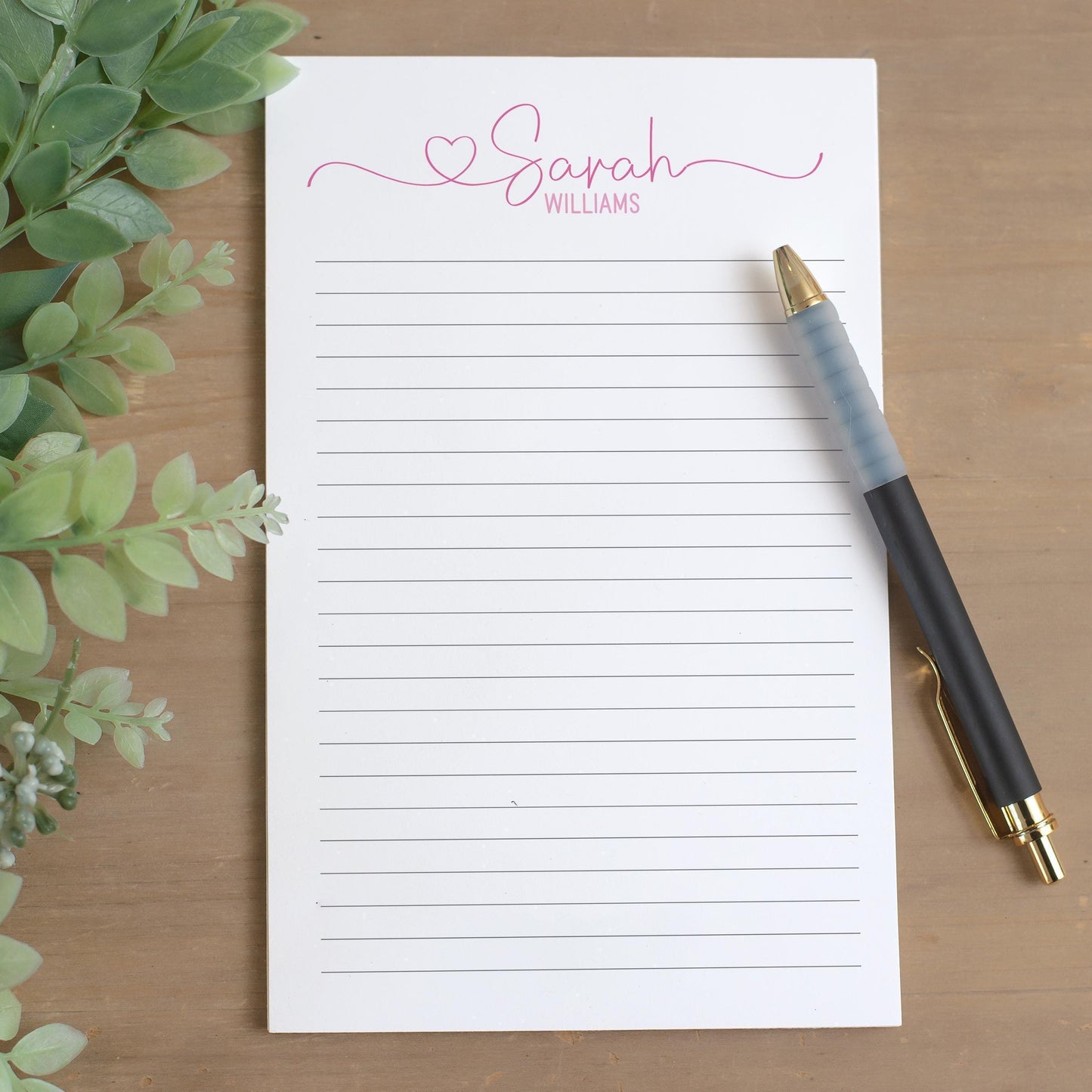 Personalized Notepad - Custom Monogram Notepads With Easy Tear-Away Pages