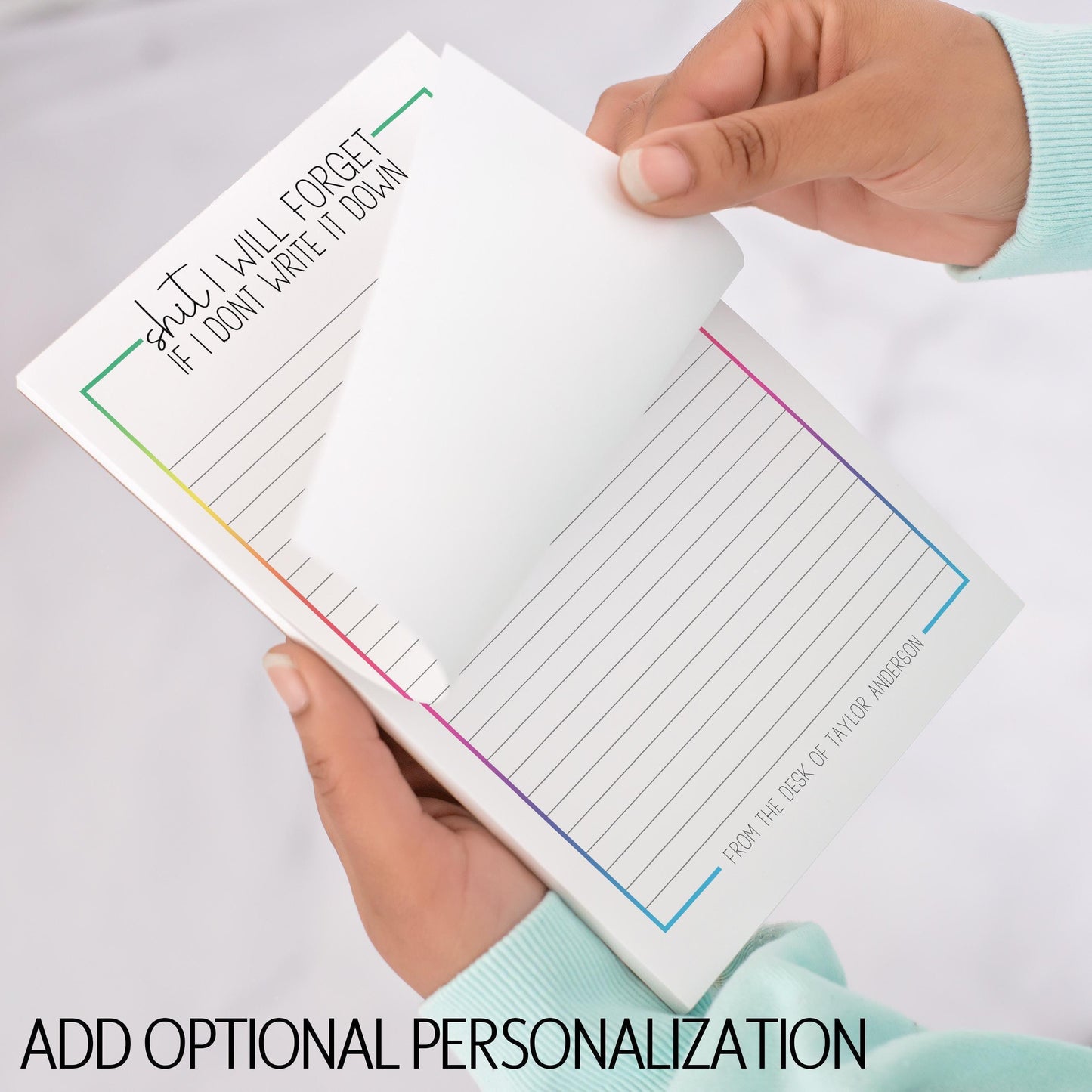 Funny Notepad - Custom Stationery & Office Notepads | Teacher Gift & Desk Accessory
