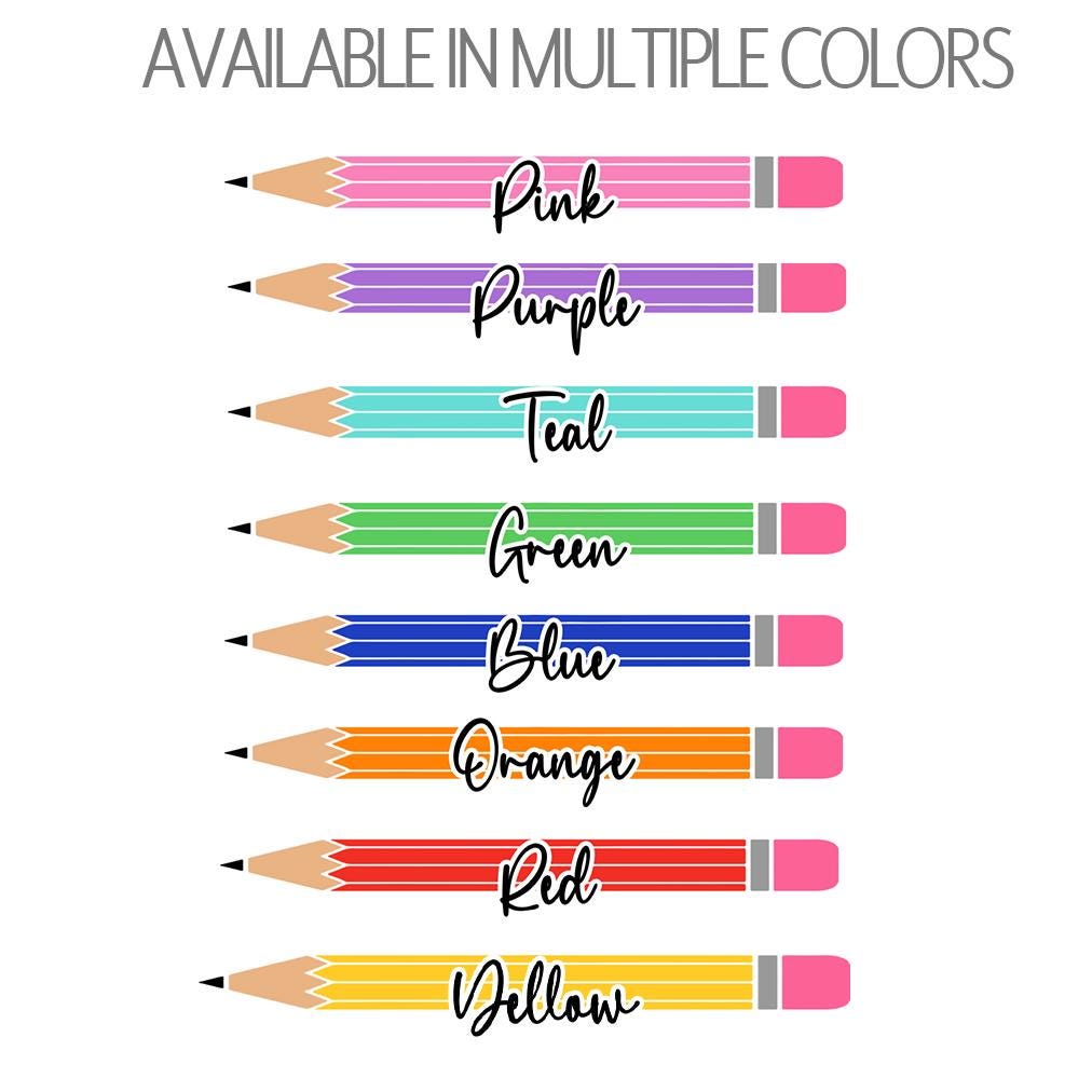 Personalized Teacher Notepad - Colorful Teacher Stationery, Custom Name Classroom Notepads Gift