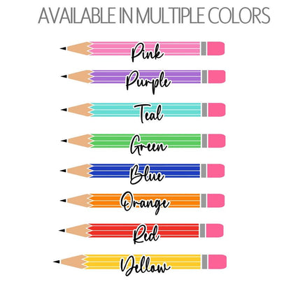 Personalized Teacher Notepad - Colorful Teacher Stationery, Custom Name Classroom Notepads Gift