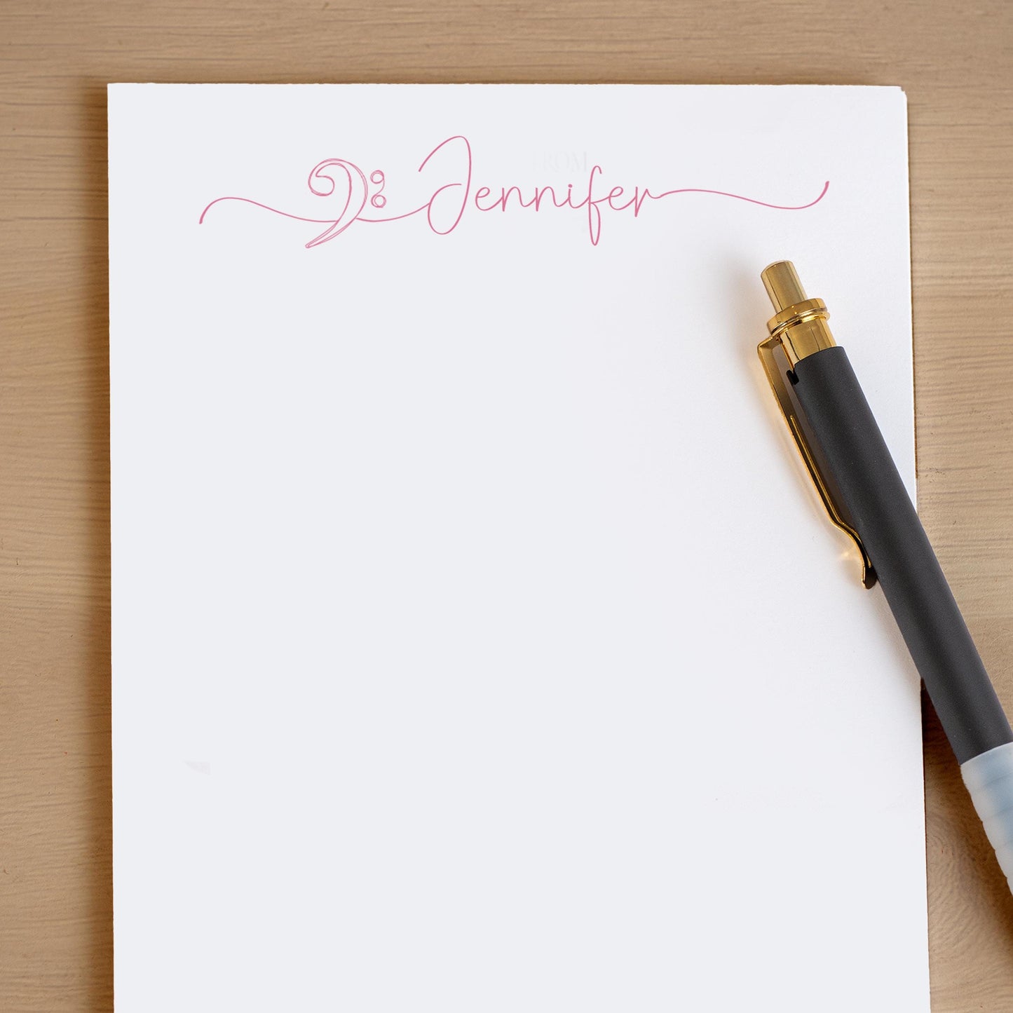 Personalized Music Notepad – Custom Music Notes Notepad | Unique Musician Gift Ideas