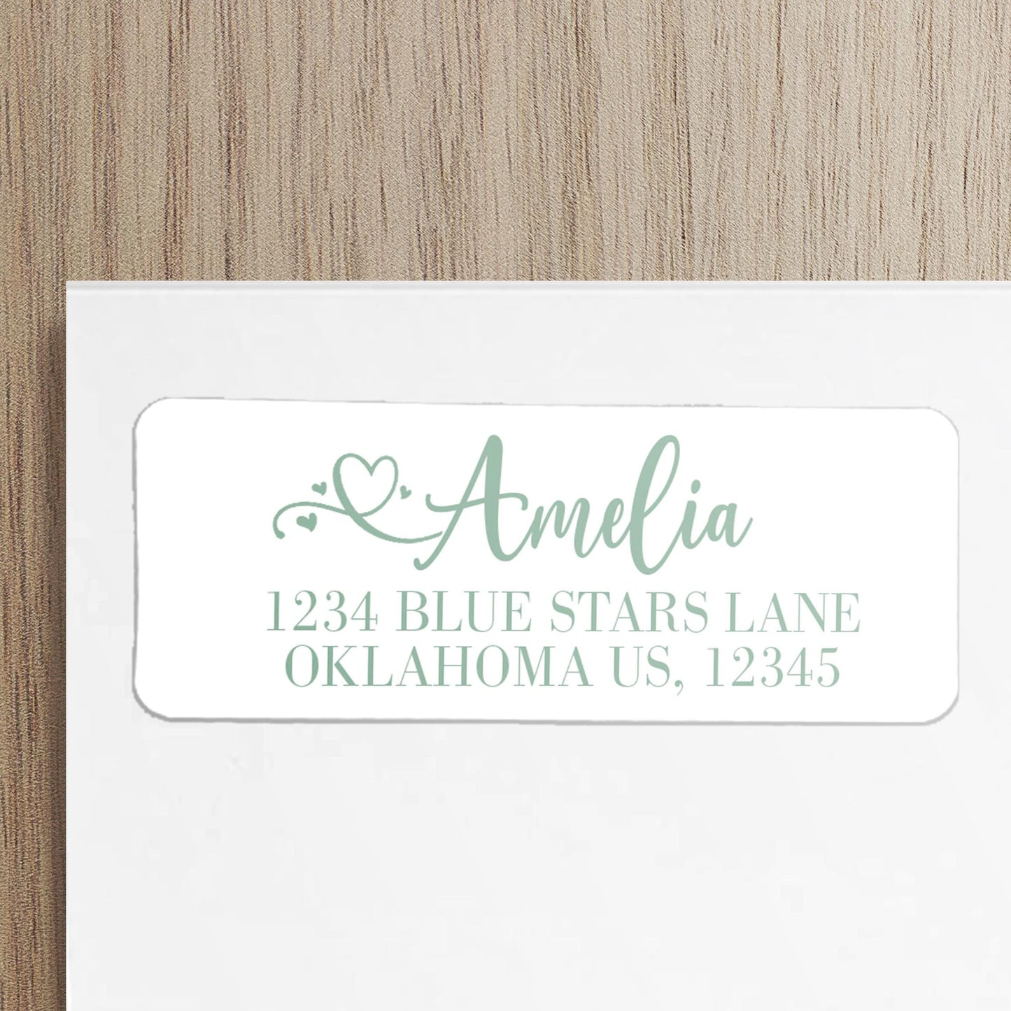 Custom Return Address Labels - Personalized Script Address Stickers, Waterproof & Smudge Proof