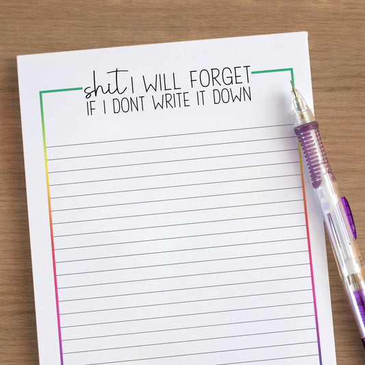 Funny Notepad - Custom Stationery & Office Notepads | Teacher Gift & Desk Accessory