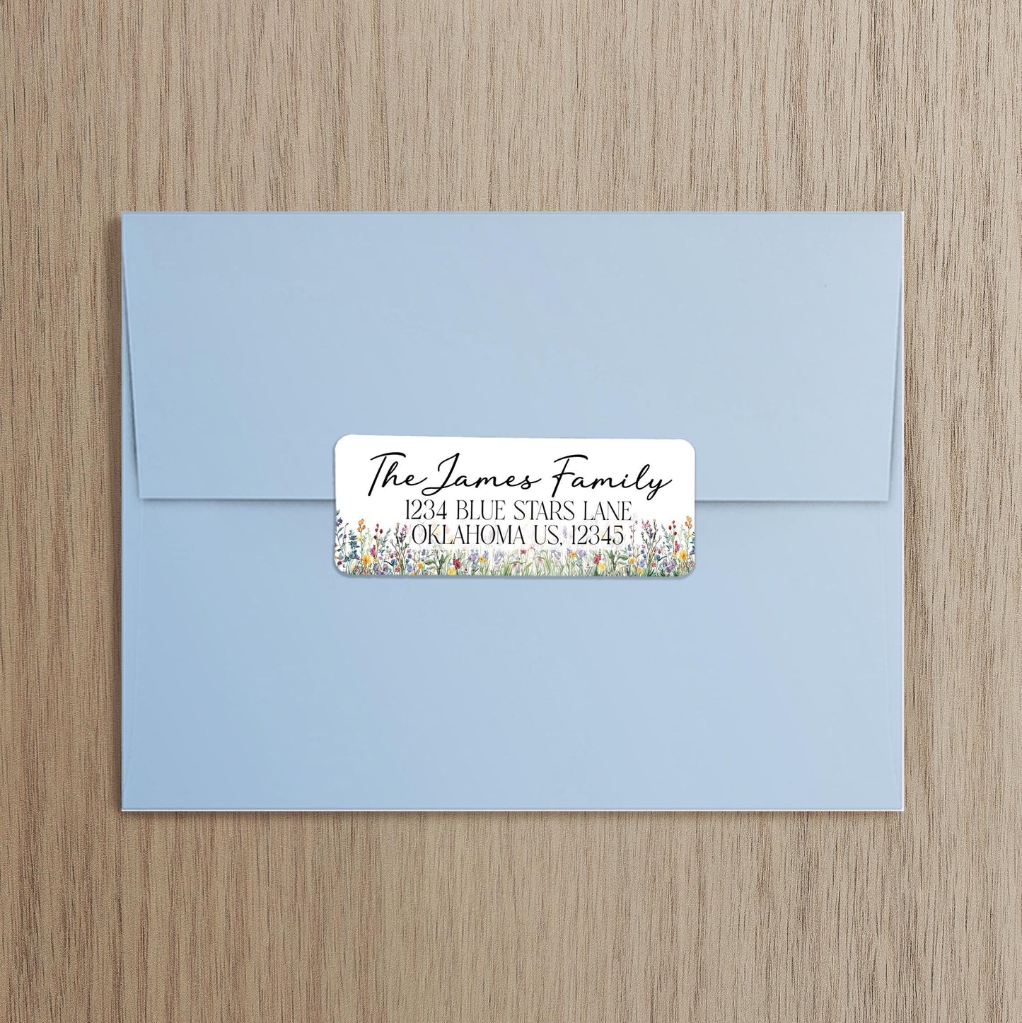Custom Address Labels - Personalized Return Address Stickers | Floral Invitation Labels