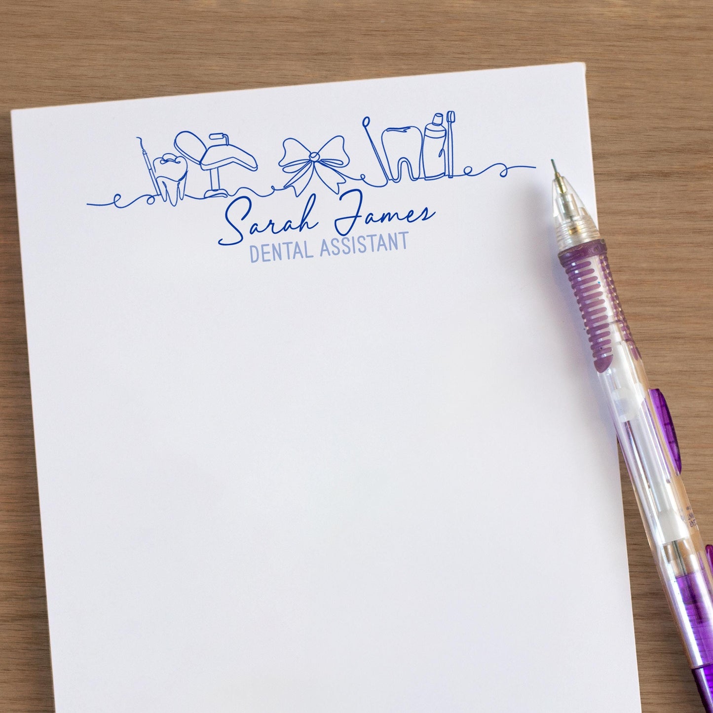 Personalized Dental Notepad | Custom Stationery Gift for Dentist & Nurse Appreciation