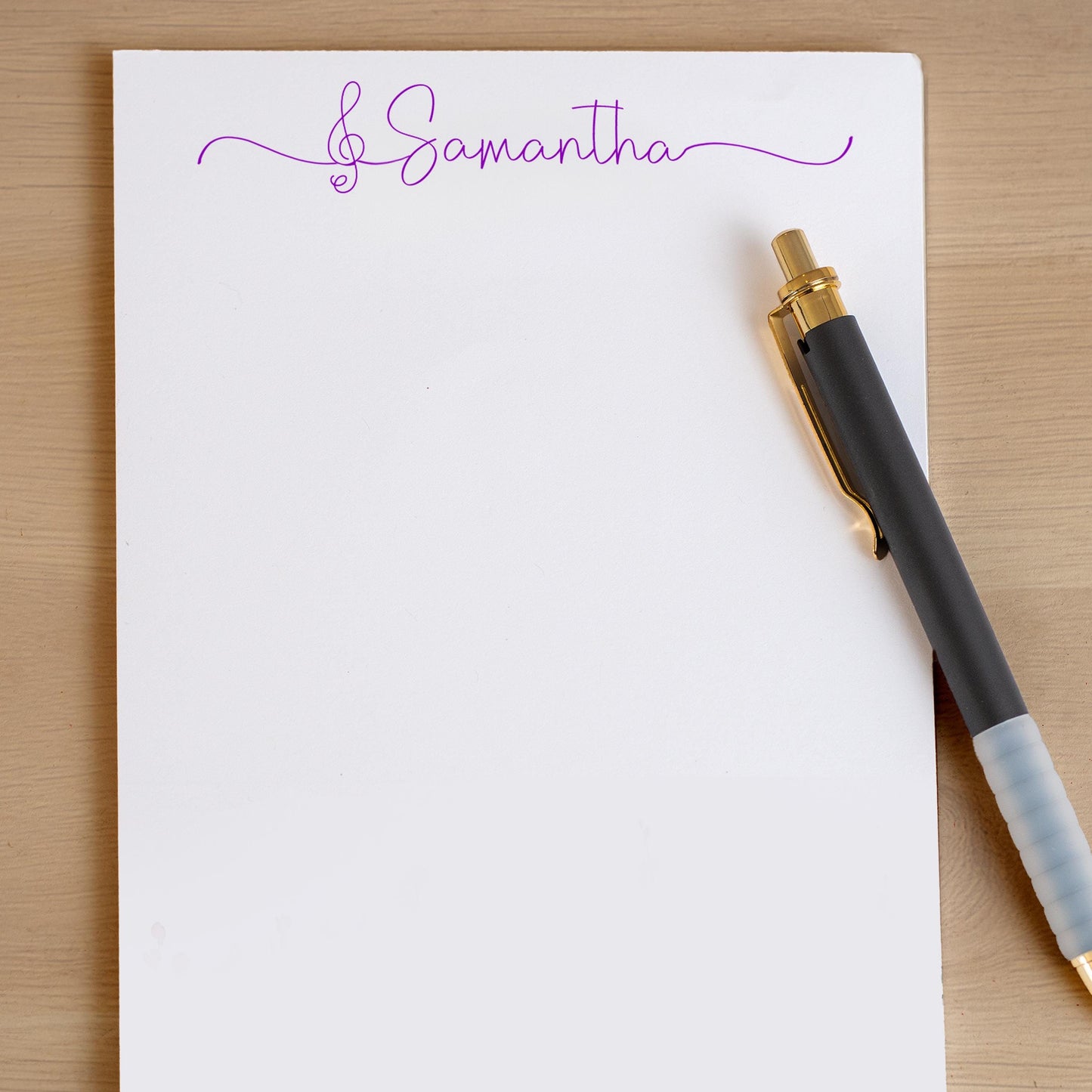 Personalized Music Notepad – Custom Piano Notepad With Music Notes | Teacher Appreciation Gift