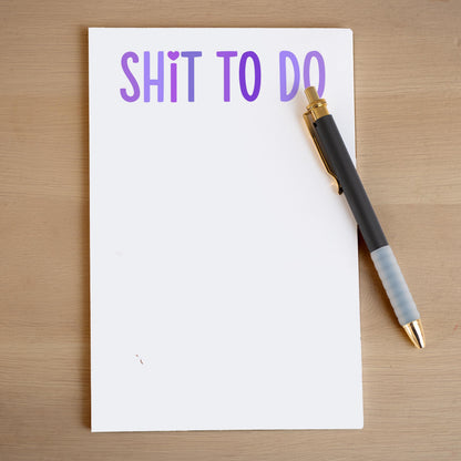 Funny To Do List - Custom Notepad With Peel Away Pages | Office Stationery Gift