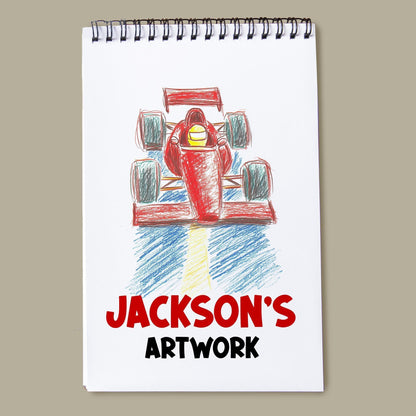 Kids Personalized Sketchbook – Custom Drawing Pad with Heavyweight Paper & Spiral Bound