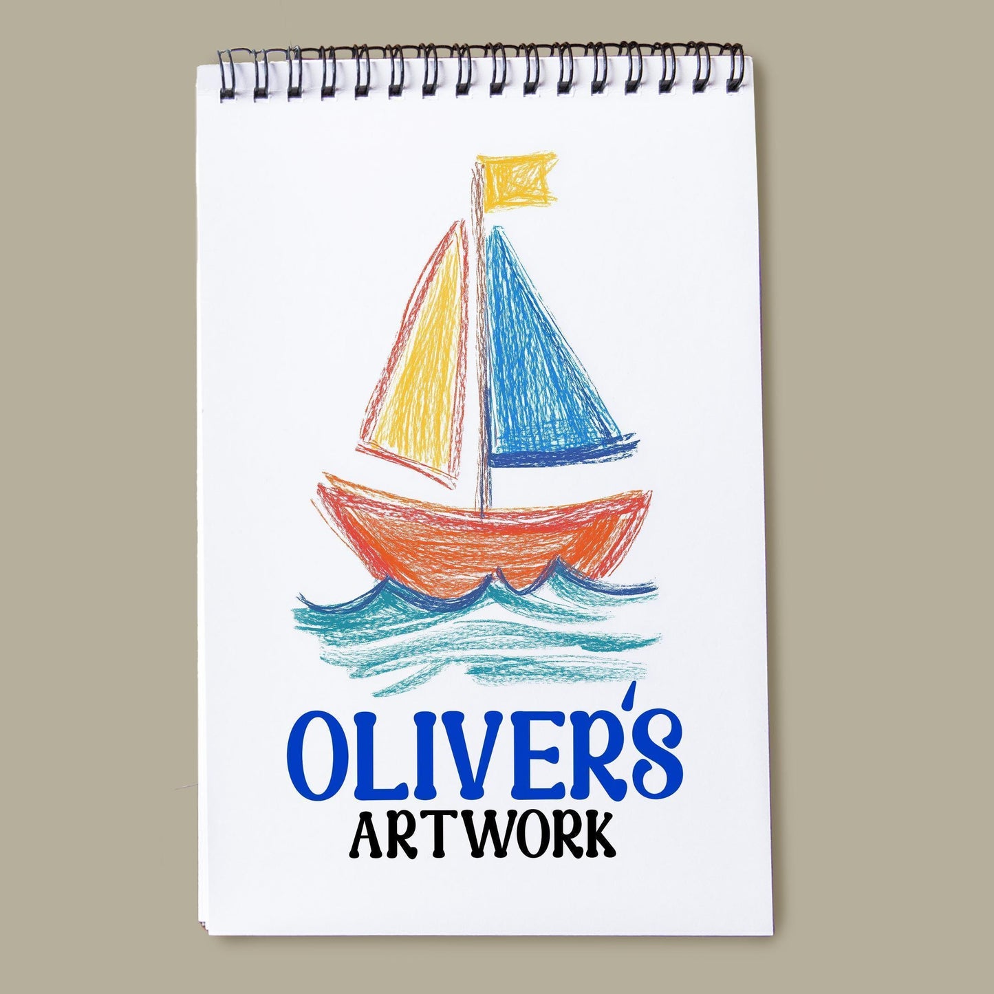 Personalized Unicorn Sketchbook – Custom Name Sketchbook for Kids Drawing Pad & Art Supplies