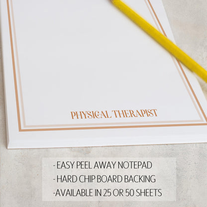 Personalized Notepad - Custom Monogram Initials Notepads | Professional Stationery Gift